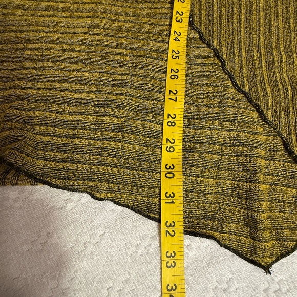 Ali miles  Mustard Ribbed Cowl Neck Sweater - Picture 7 of 7